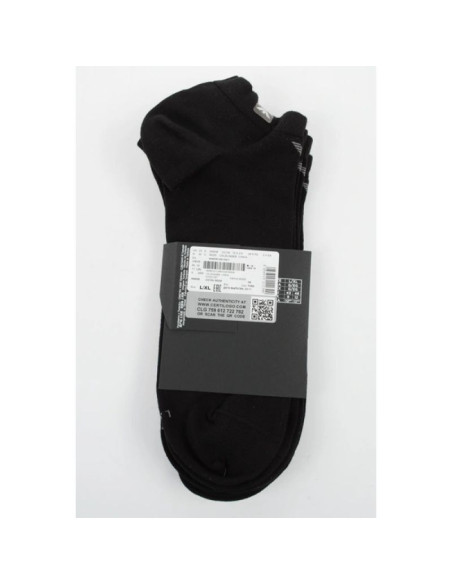 Emporio armani skarpety stopki calza bawełna czarne wygodne 3-pack