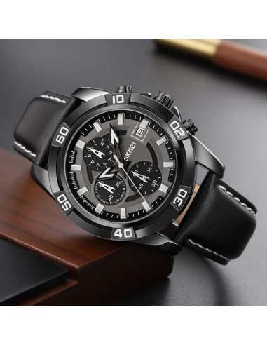 Zegarek męski skmei 9156bkbk + box