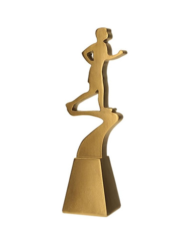 Figurka odlewana - złota linia biegacz