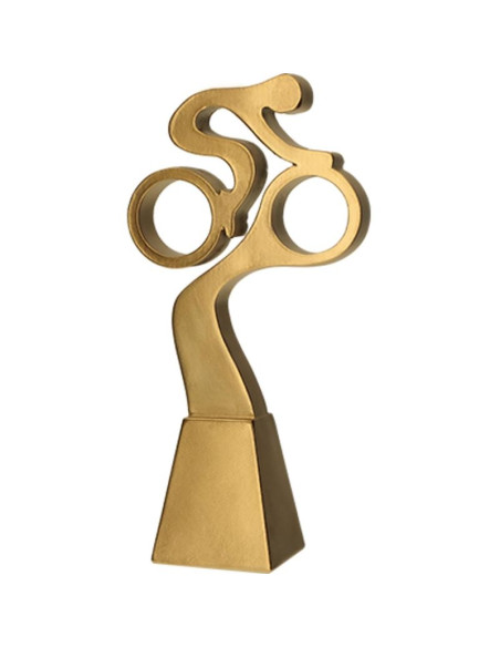 Figurka odlewana - złota linia kolarstwo