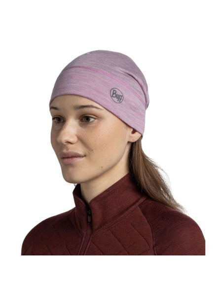 Czapka buff merino lightweight beanie solid pansy