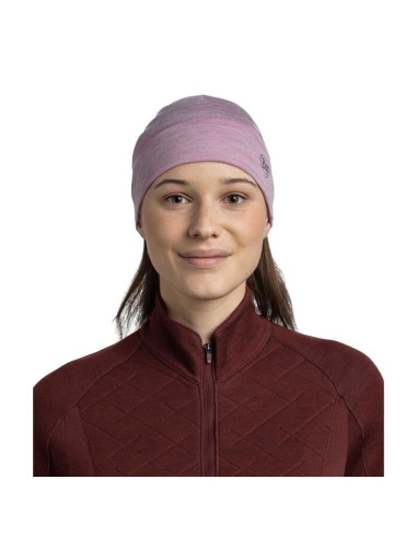 Czapka buff merino lightweight beanie solid pansy