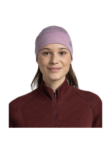 Czapka buff merino lightweight beanie solid pansy