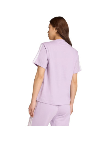 Koszulka damska adidas essentials 3-stripes cotton jasnofioletowa jv7362