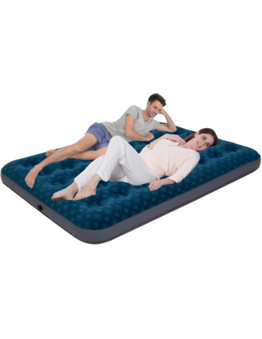 Materac flokowany 2-osobowy z nadrukiem 3d 191x137x22cm 24495