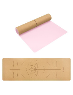 Mata fitness korkowa do ćwiczeń i jogi spokey savasana