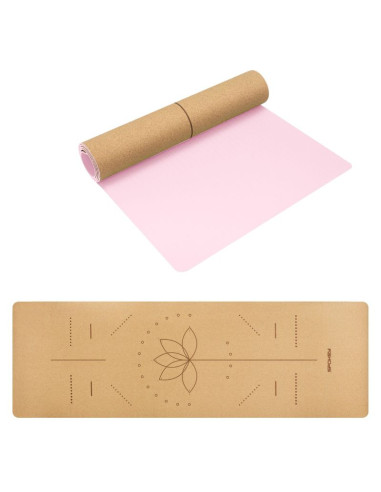 Mata fitness korkowa do ćwiczeń i jogi spokey savasana