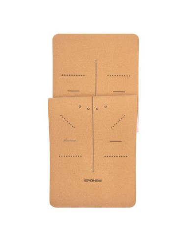 Mata fitness korkowa do ćwiczeń i jogi spokey savasana