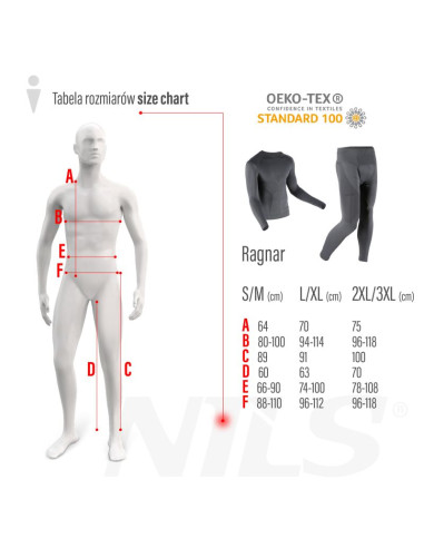 Btk0060 koszulka termoaktywna szara męska 2xl/3xl ragnar nils