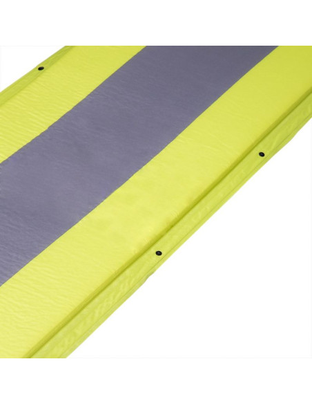 Mata samopompująca z poduszką nils camp nc4349 zielono-szara