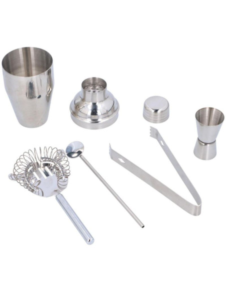 Zestaw barmański 5 elementów shaker do drinków szczypce alpina
