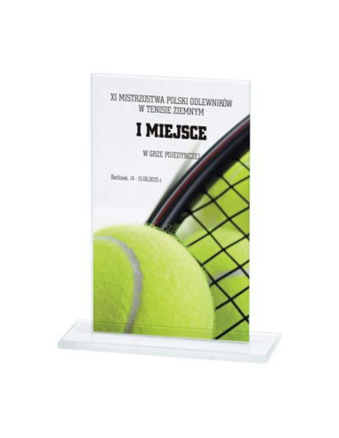 Trofeum szklanie z nadrukiem kolorowym luxorjet