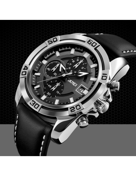 Zegarek męski skmei 9156sibk + box