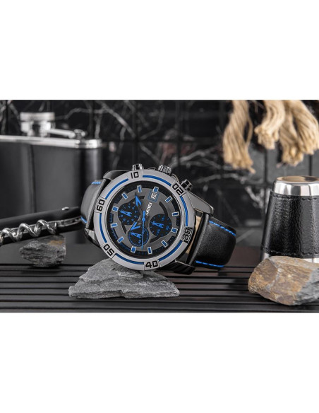 Zegarek męski skmei 9156sibu + box