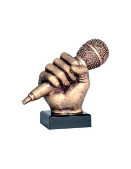 Figurka odlewana - mikrofon  rfst2074-14/br 2