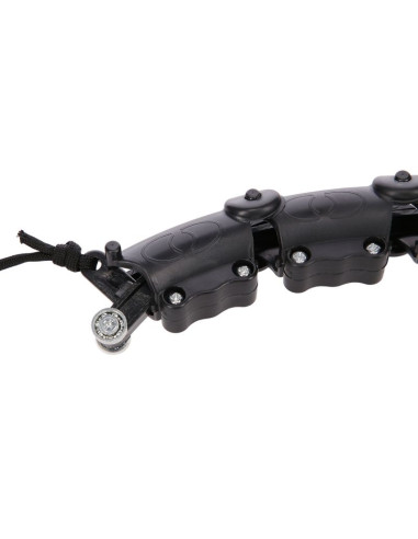 Zestaw hula hop hhw11 black z wypustkami i obciążnikiem + pas br163 black plus size hms