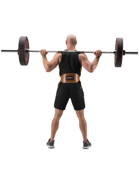 Pa3998 brown rozm. s pas do ćwiczeń siłowych hms