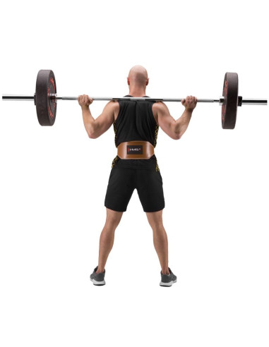 Pa3998 brown rozm. xl pas do ćwiczeń siłowych hms