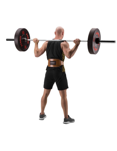 Pa3998 brown rozm. l pas do ćwiczeń siłowych hms