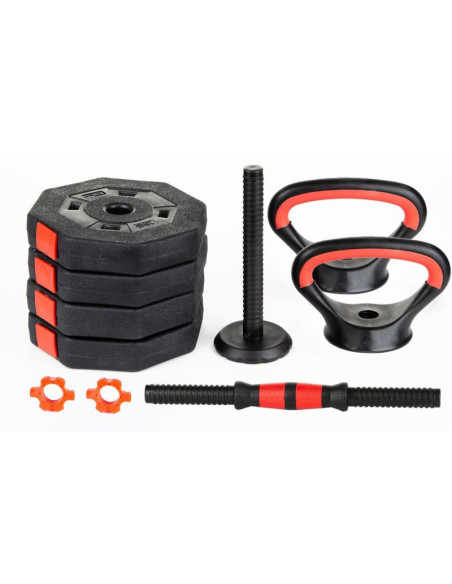 Hantla kompozytowa kettlebell przyrząd do pompek 3w1 10kg eb fit