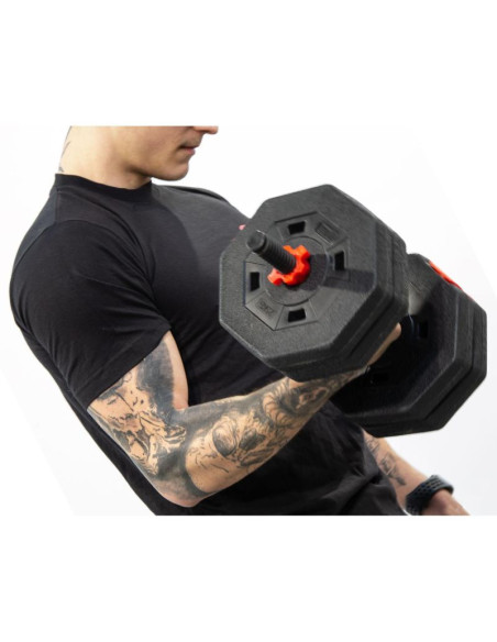 Hantla kompozytowa kettlebell przyrząd do pompek 3w1 10kg eb fit