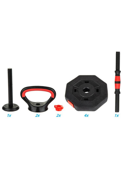 Hantla kompozytowa kettlebell przyrząd do pompek 3w1 10kg eb fit