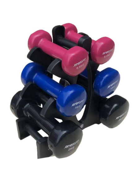 Zestaw hantli vdb 7kg stojak choinka enero fit