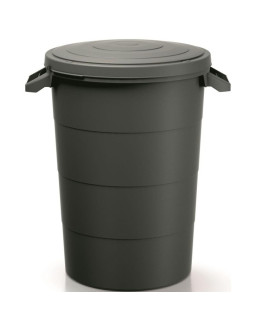 Kosz pojemnik ogrodowy smooth 80l czarny recykling keden 2