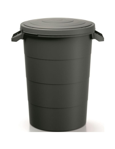 Kosz pojemnik ogrodowy smooth 80l czarny recykling keden