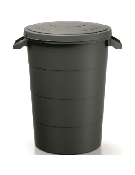 Kosz pojemnik ogrodowy smooth 80l czarny recykling keden