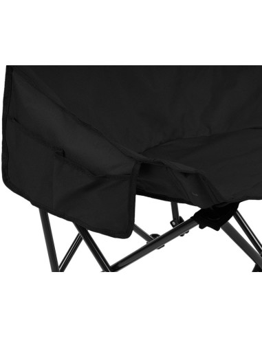 Krzesło turystyczne składane 46x46x90cm czarne