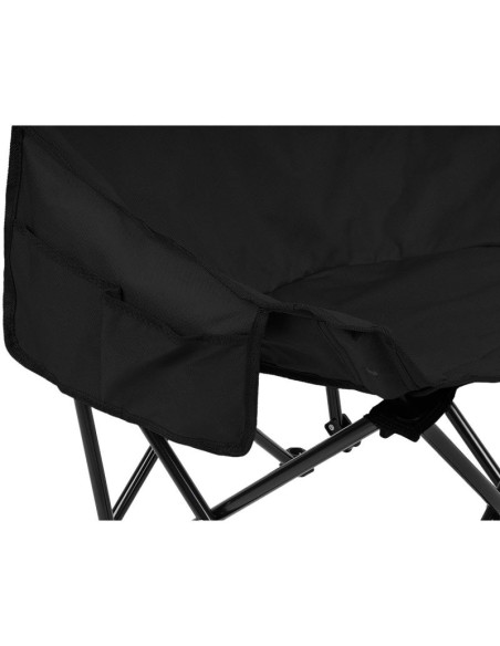 Krzesło turystyczne składane 46x46x90cm czarne