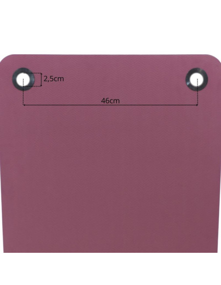 Mata fitness klubowa z otworami 140x60x1.5cm enero fit