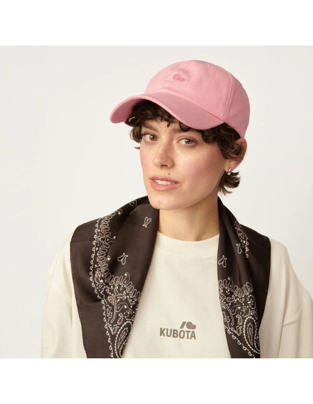Kubota czapka z daszkiem różowa k25ss-501-001-28-1