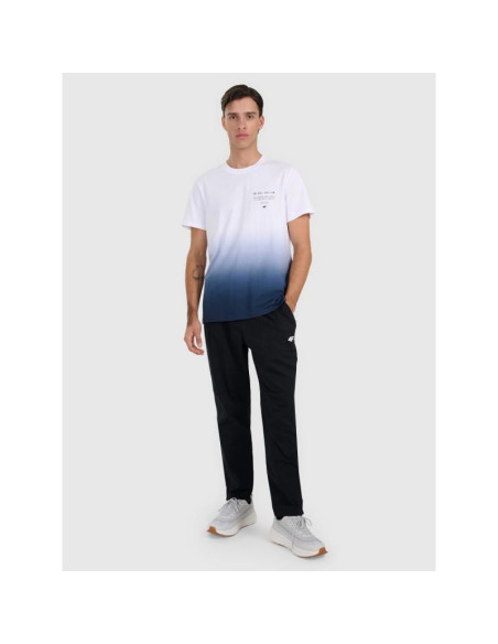 T-shirt regular z nadrukiem męski 4f 4fraw25ttshm3226-31s