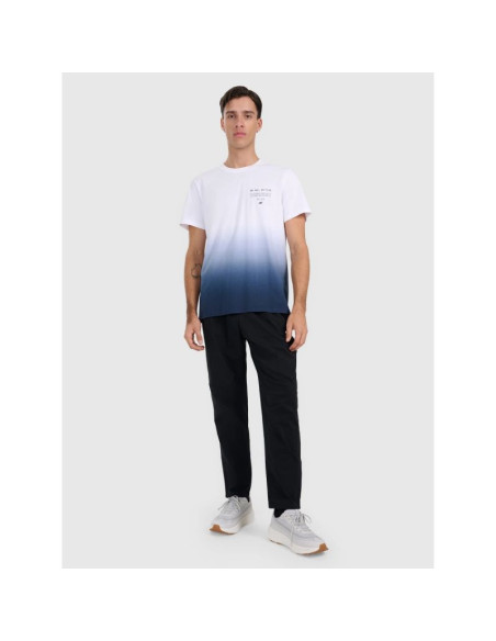 T-shirt regular z nadrukiem męski 4f 4fraw25ttshm3226-31s