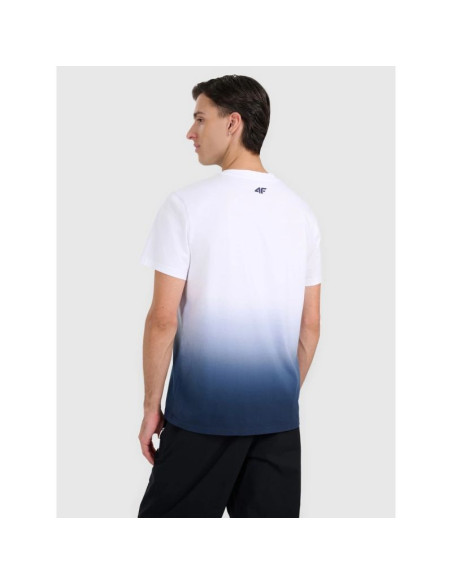 T-shirt regular z nadrukiem męski 4f 4fraw25ttshm3226-31s