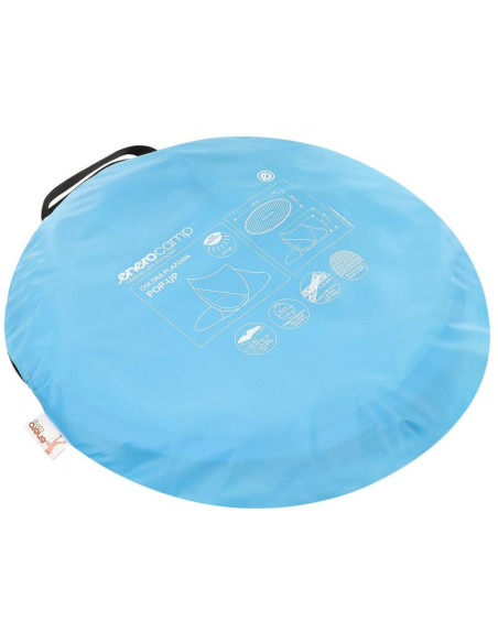 Namiot parawan plażowy samorozkładający 190x120x90/70cm niebieski pop-up