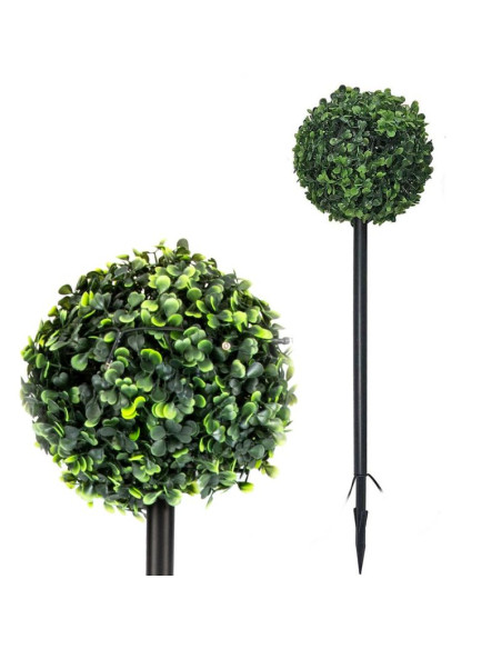Zestaw lamp solarnych 3 kul bukszpanowych 27 led
