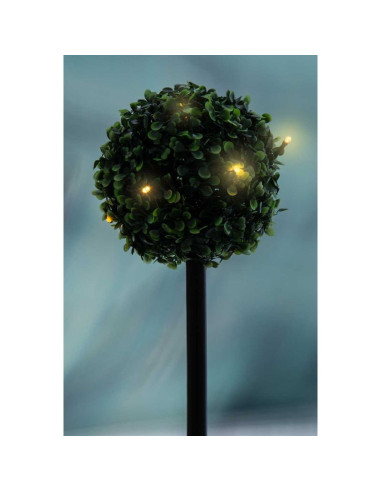 Zestaw lamp solarnych 3 kul bukszpanowych 27 led