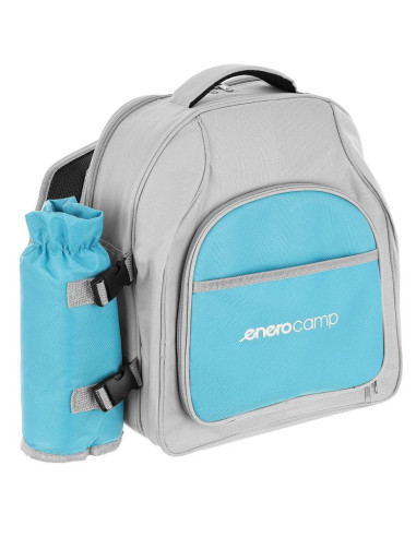 Plecak piknikowy termiczny błekitno szary 25l enero camp