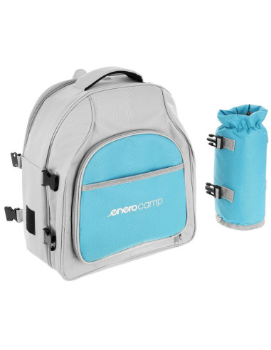 Plecak piknikowy termiczny błekitno szary 25l enero camp