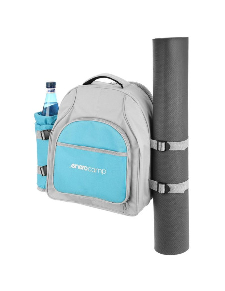 Plecak piknikowy termiczny błekitno szary 25l enero camp