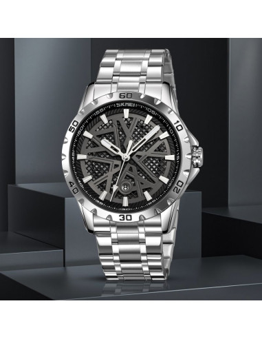 Zegarek męski skmei 9337sibk + box