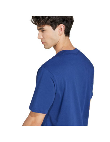 Koszulka męska adidas essentials small logo single jersey niebieska jf1093