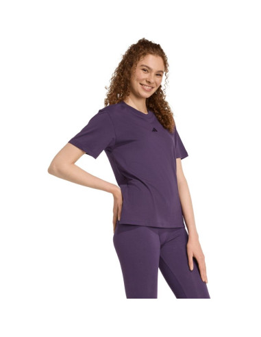 Koszulka damska adidas essentials small logo cotton fioletowa jy4966