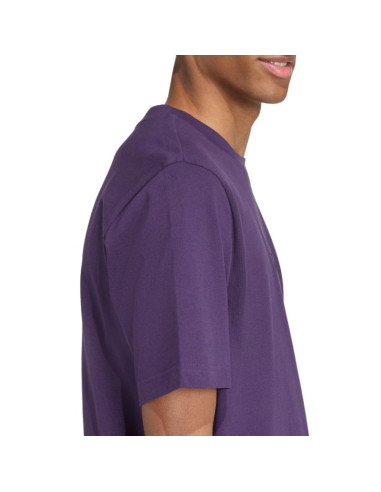 Koszulka męska adidas essentials small logo single jersey fioletowa jw6232