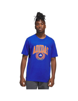 Koszulka męska adidas varsity crest niebieska jn2515