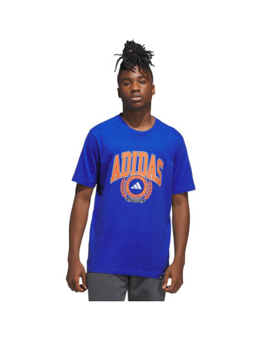 Koszulka męska adidas varsity crest niebieska jn2515