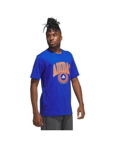 Koszulka męska adidas varsity crest niebieska jn2515